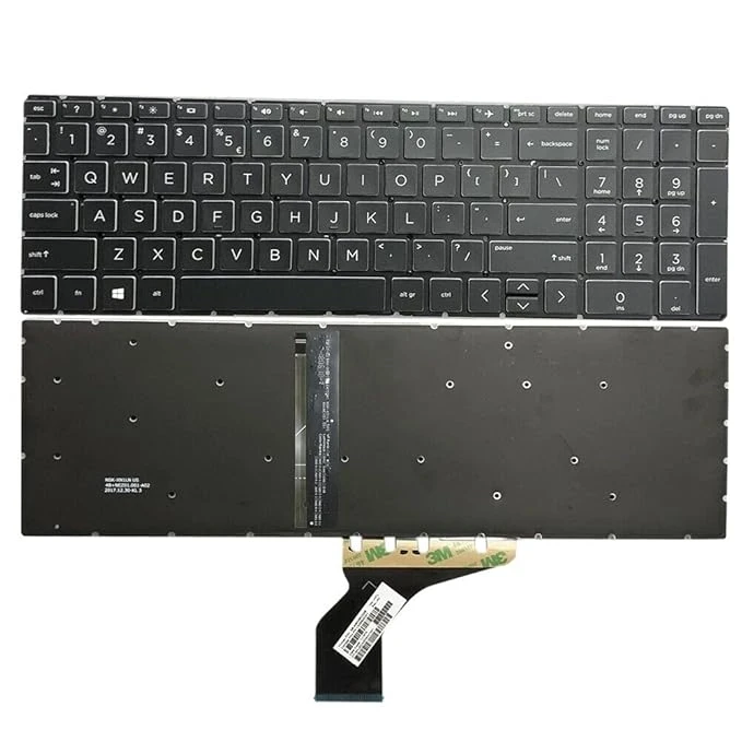 Laptop Keyboard For HP Pavilion 15-DA, L20387-001, DX, DB Series Laptops With Backlight