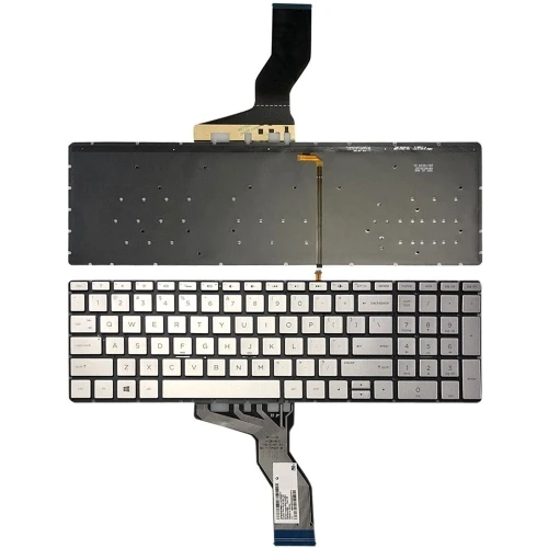 Laptop Keyboard For HP 15-BS, HP 15-B Series Silver With Backlight