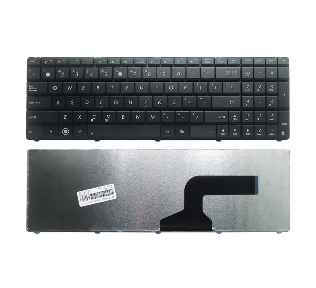 Keyboard for Asus K52F, G51JX, A52J, N50V, X55A, UL50 Series Laptops.