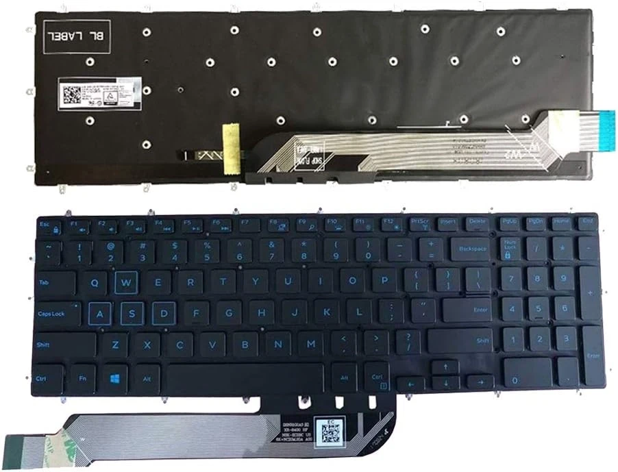 Laptop Keyboard for Dell Inspiron G3 15 3579, 3779, G5 15 5587 Keyboard With Backlight (Blue)