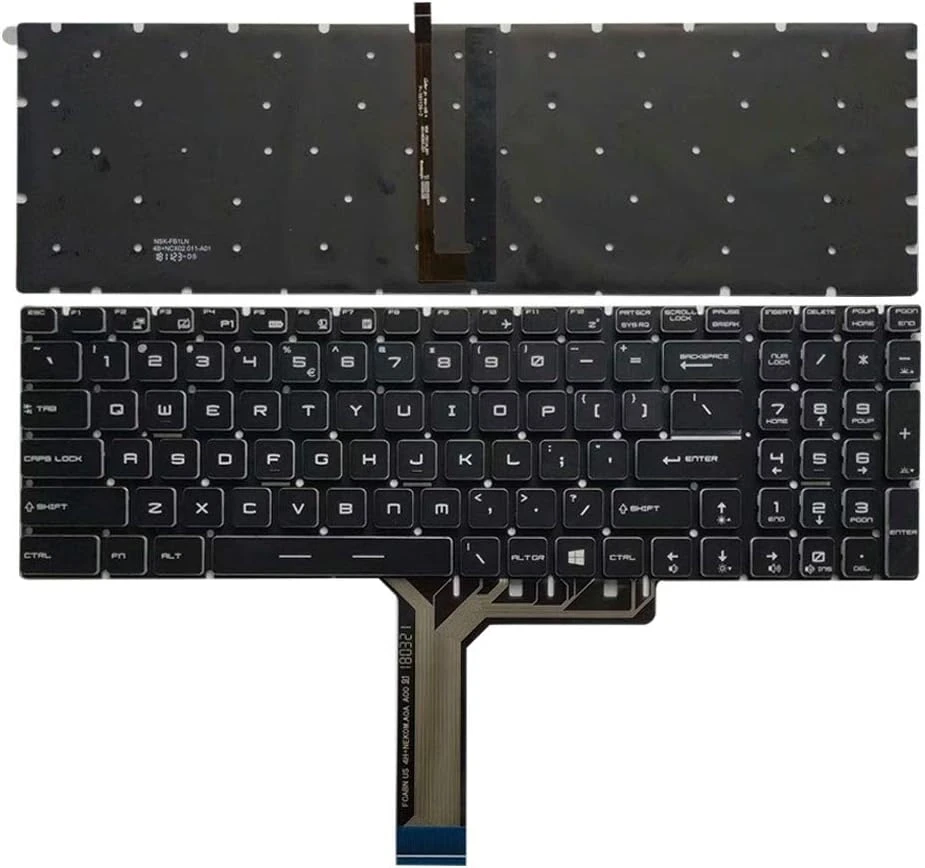 Laptop Keyboard for MSI MS-16J1, MS-16J2, GE62, GE72, GS60, GS70 With RGB Backlight