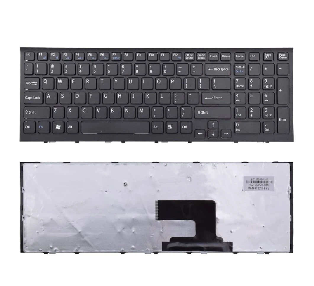 Laptop Keyboard for SONY VPCEH, VPC-EH Series Laptops with FRAME