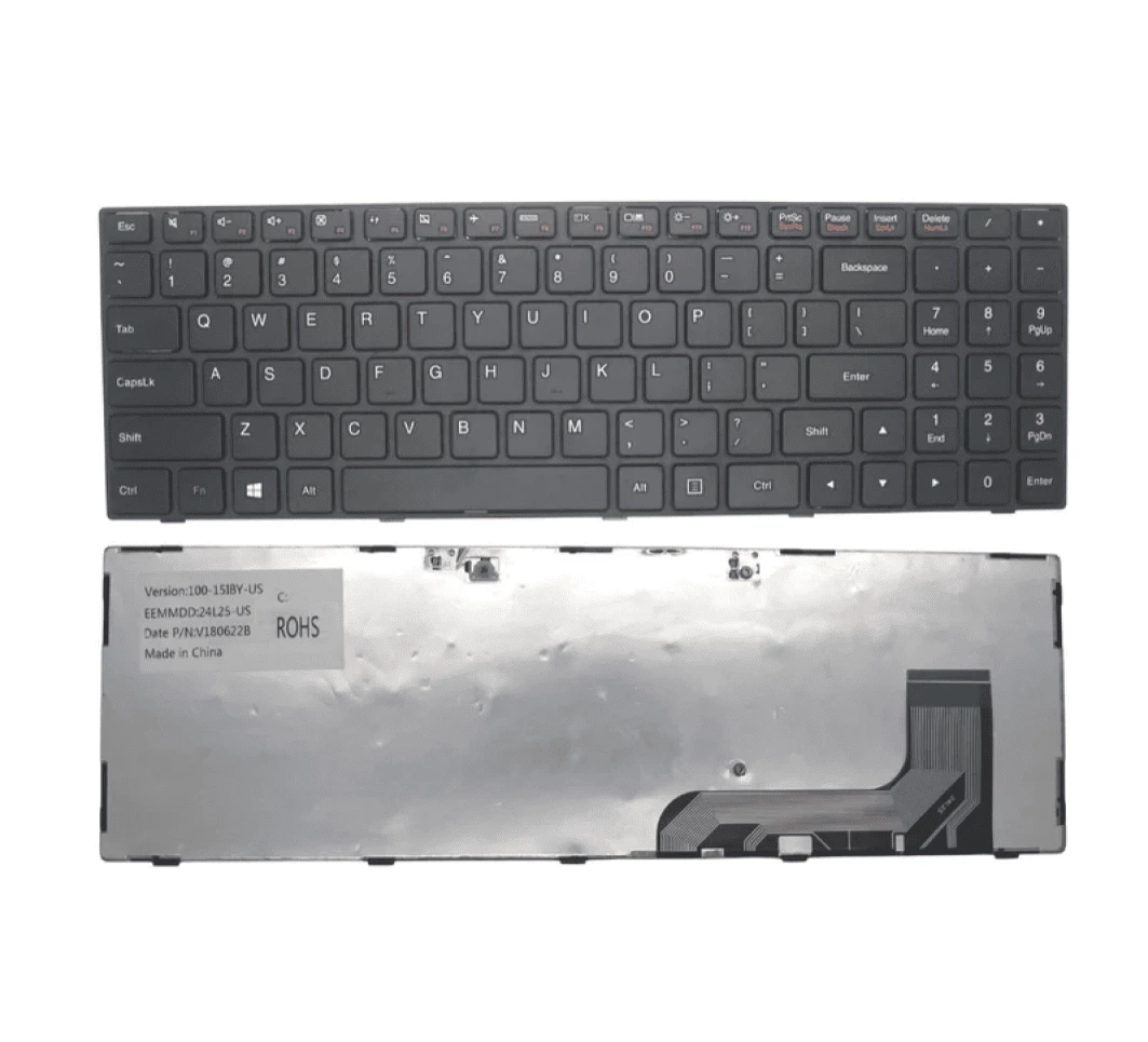 Laptop Keyboard For Lenovo IdeaPad 100-15IBY, 80MJ 100-15, 100-15 Laptops
