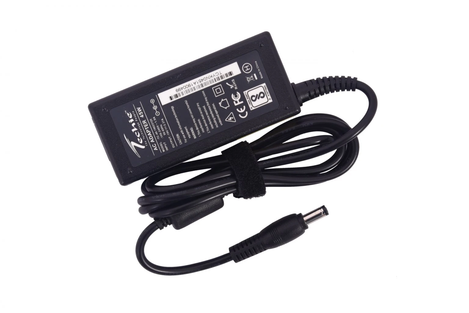Compatible Toshiba 45W Laptop Charger for Satellite C50D, U940, Portege Z830 Series (19V, 2.37A)