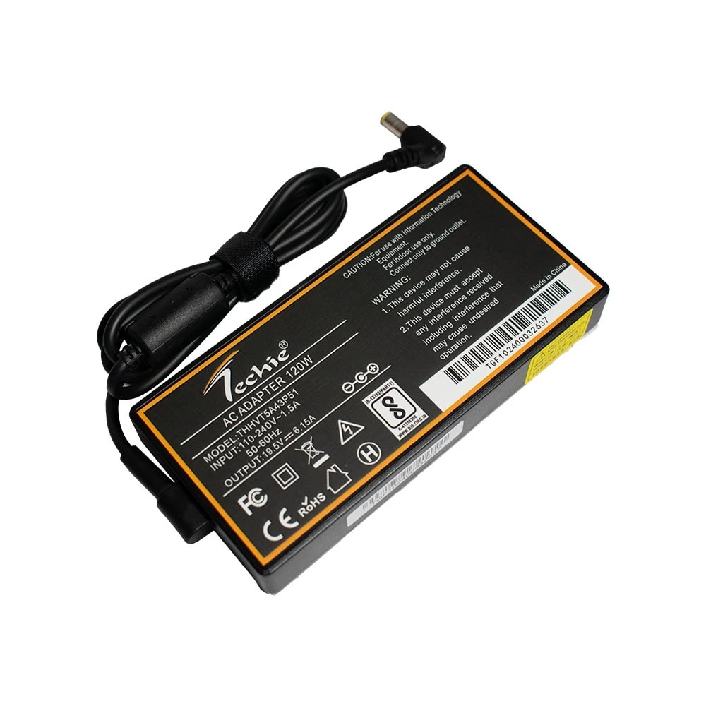 Compatible Lenovo 120W Slim Laptop Charger (19.5V, 6.15A) 6.3*3.0MM Pin.