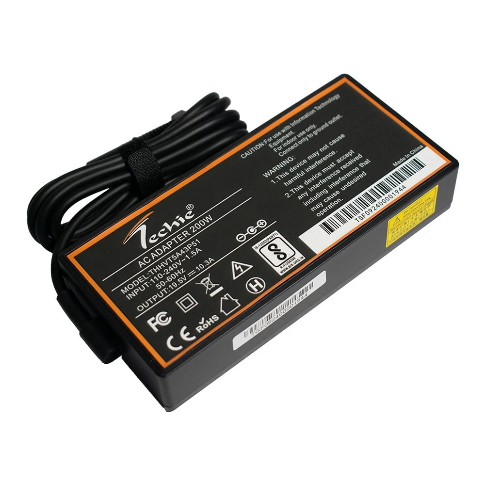 200W Laptop Charger for HP Envy 23, Envy 27, HDX 9000, ZBook 15 G1 Series (19.5V, 10.3A) 7.4*5.0MM Pin