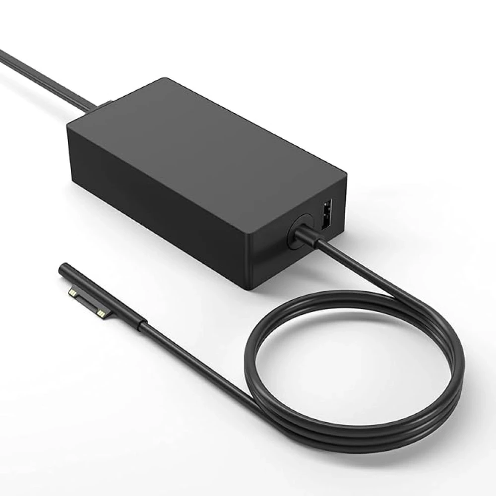 36W 12V 2.58A Pin type surface connector compatible with Microsoft laptop Charger.