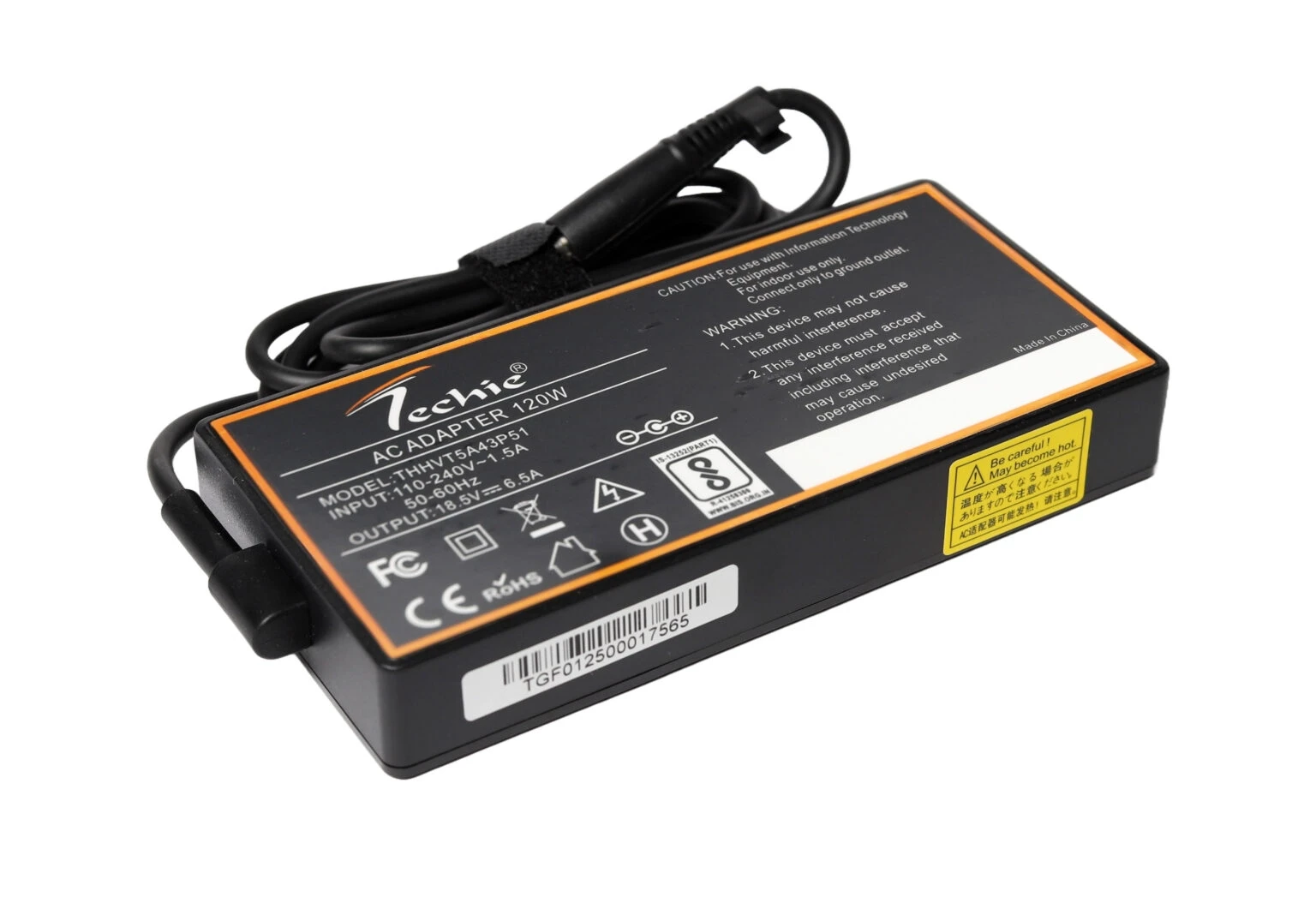 120W Laptop Charger for HP Envy 15, Envy 16, Envy 17, Dv6, Pavilion Dv8-1000, Elitebook 8440w Series (18.5V, 6.7A) 7.4*5.0MM