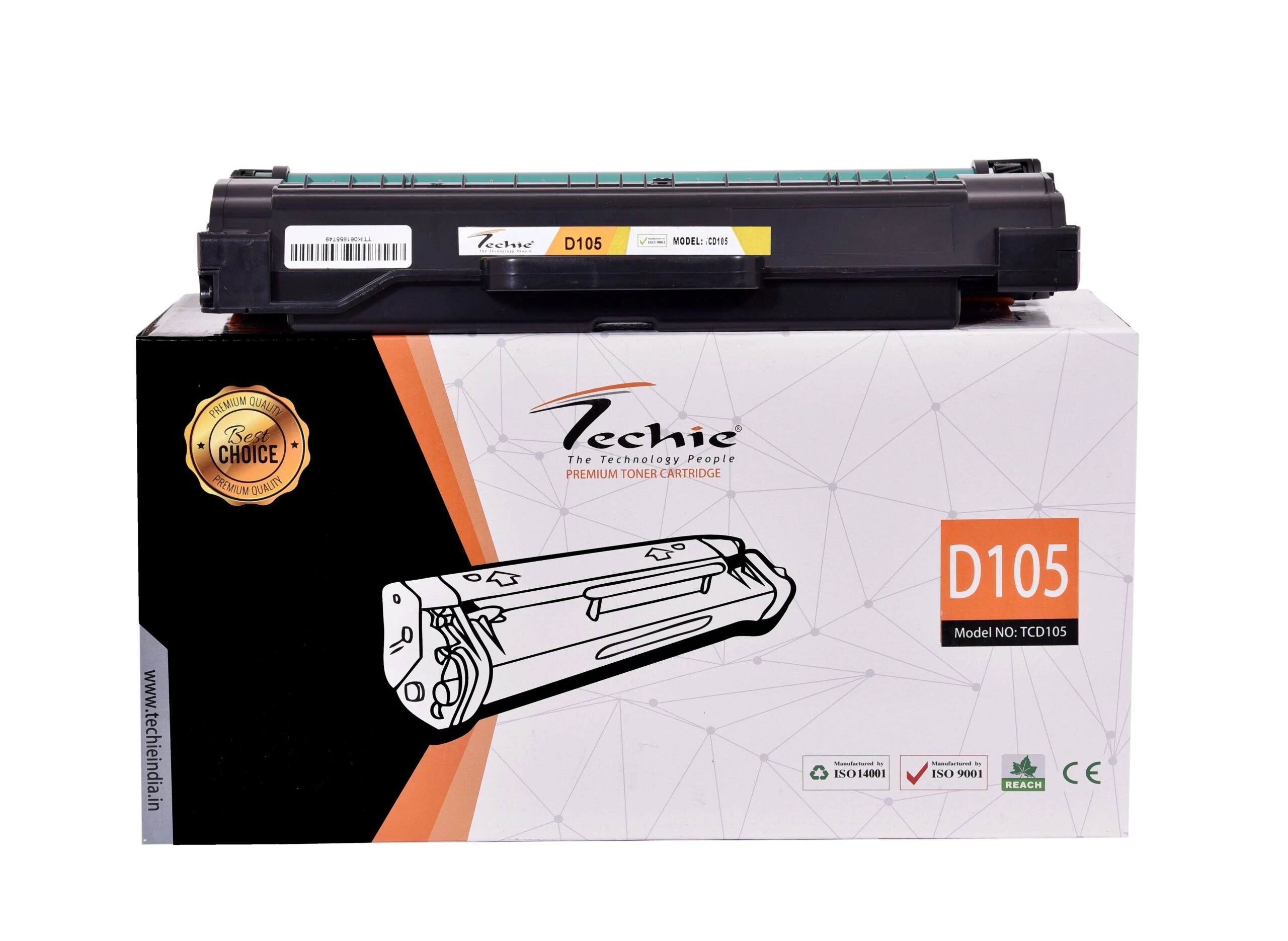 D105 Toner Cartridge Compatible for Samsung ML-1916K/1915K/1910K /2525K/2580NK Models.