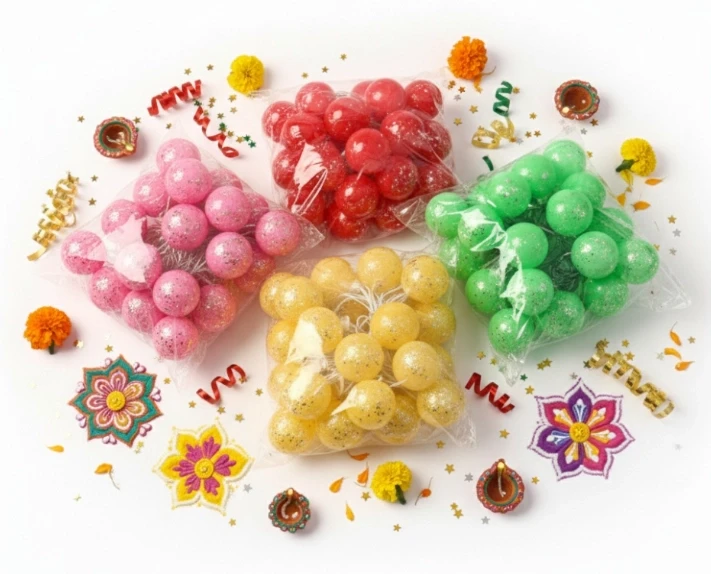 8mm Big Ball String Lights - Mix Color