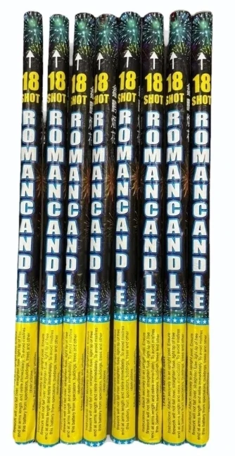 Roman Candle (Hand Sky 18 Shot) -PACK of 2