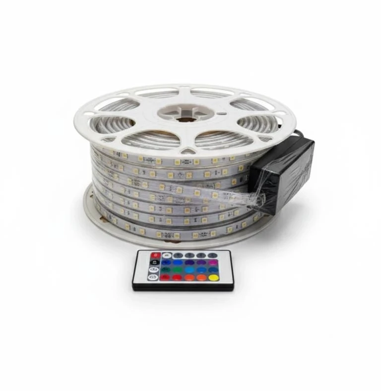 RGB 16-Color LED Rope Light with Remote Control