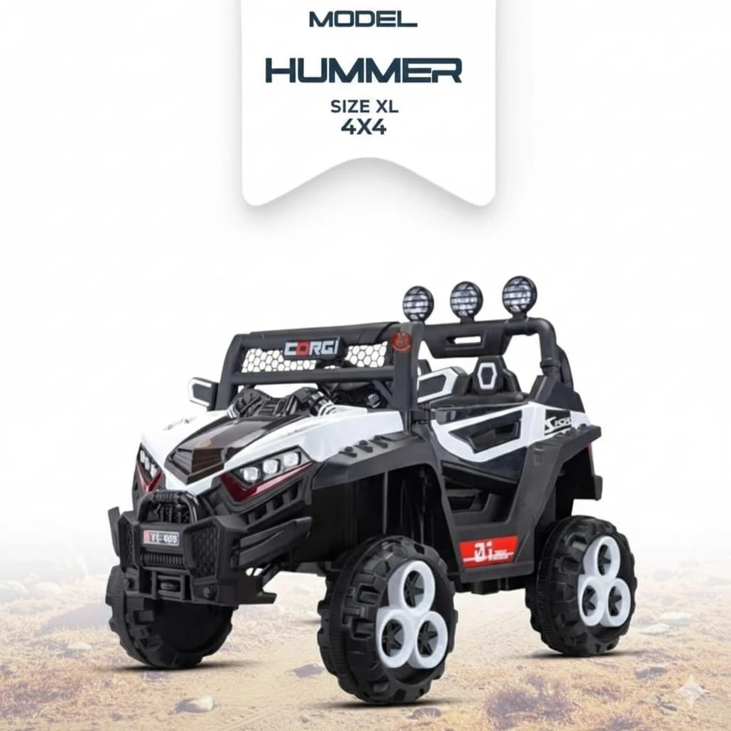 JN Creations 12V Battery Operated Ride-On Jeep for Kids with Remote Control 