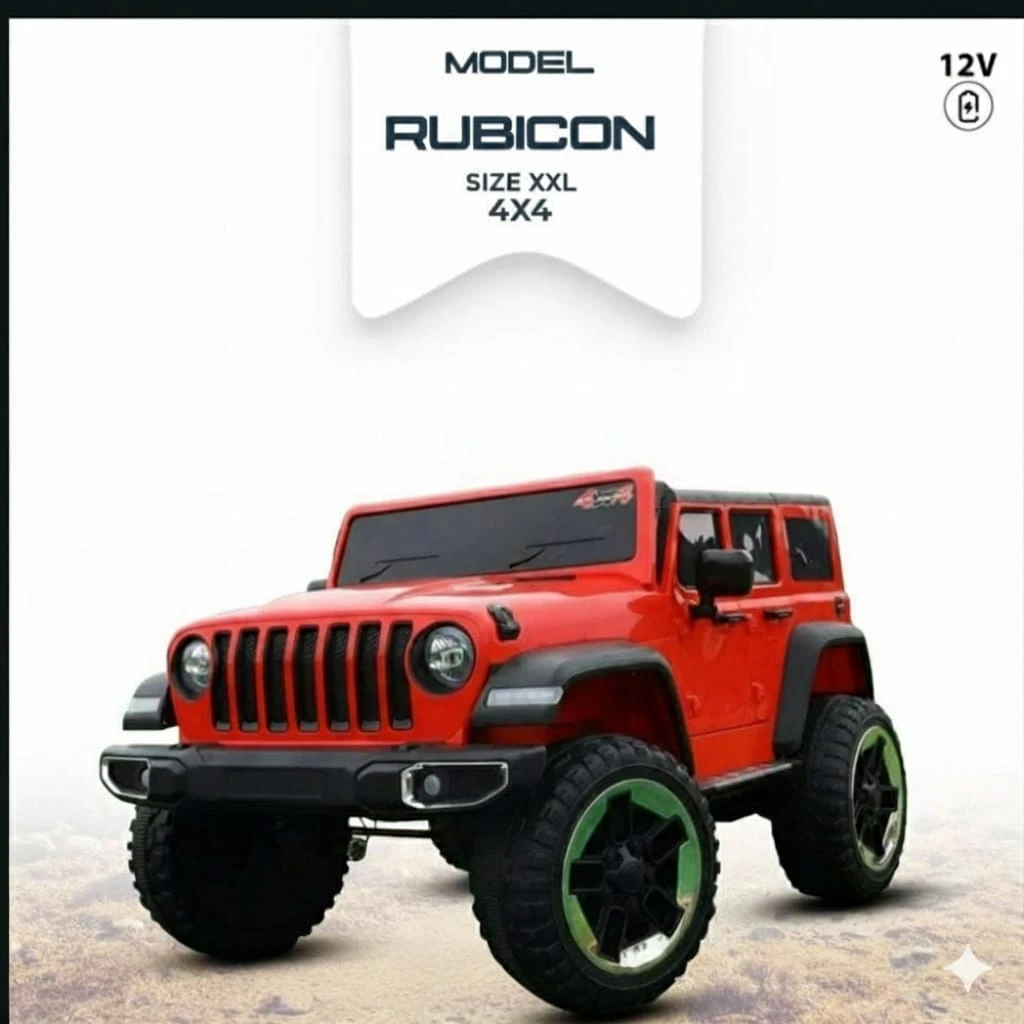12v Ride on Rubicon Kids Jeep