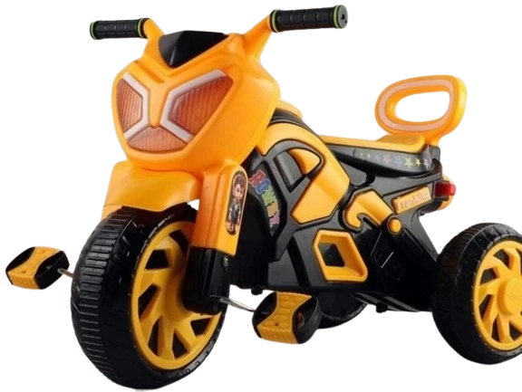 Rowdy Tricycle for Baby Boy & Girl, Yellow Color, Plastic Material