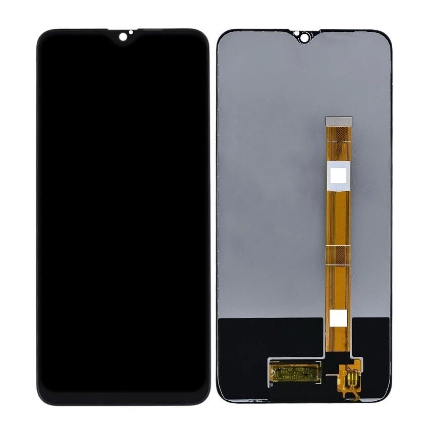 Realme 3i LCD with Touch Screen - Black (display glass combo folder)