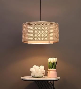 Bamboo lamp for Living Room | Rattan Hanging lamp