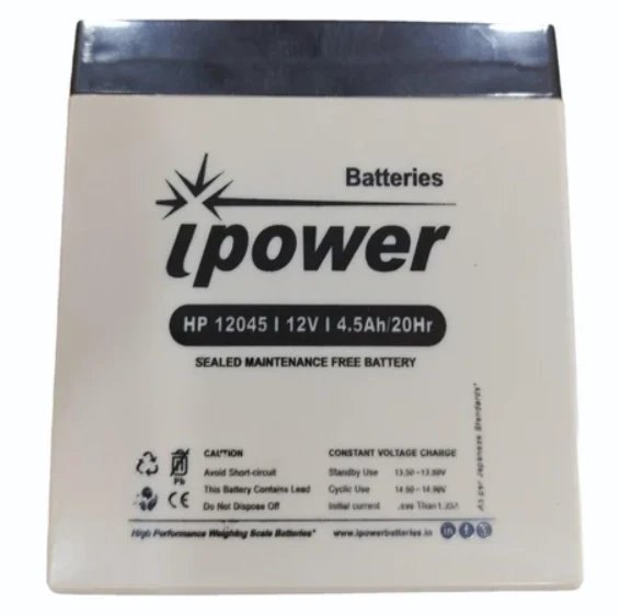 iPower HP12045 12V 4.5Ah SMF Battery