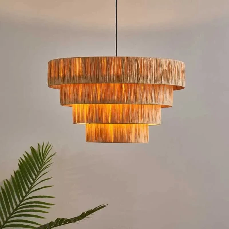 Hanging Light for Living Room | Natural Pendant Lamp
