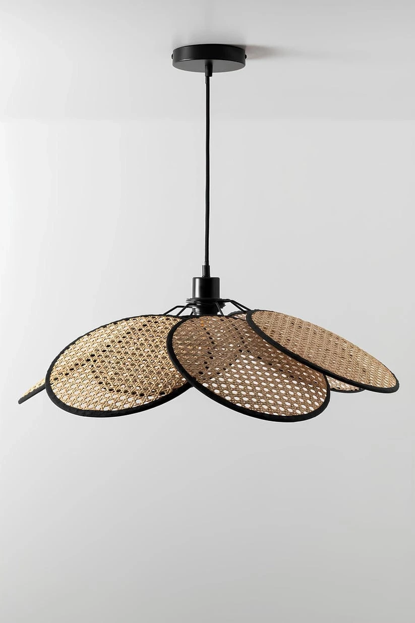 Bamboo Hanging Light for Staircase | Rattan Pendant Lamp