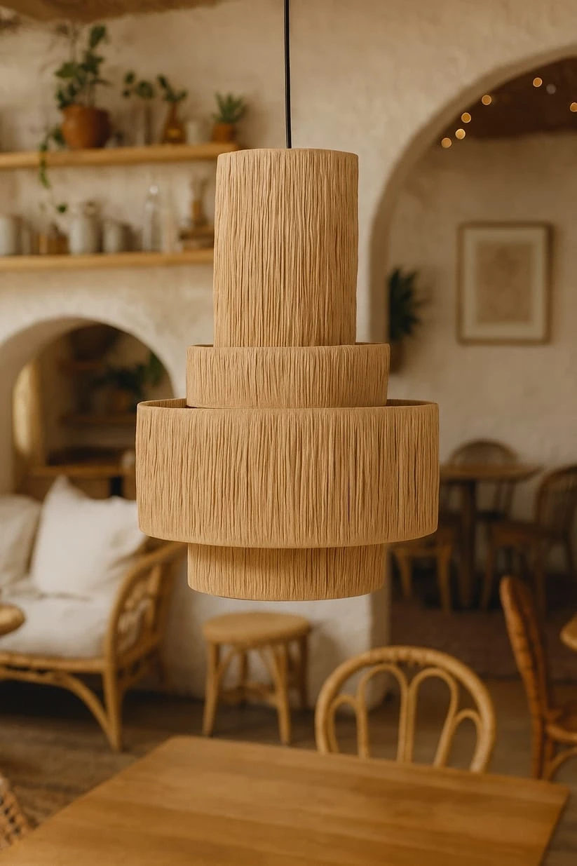 Chandelier for Staircase | Cane Hanging Light