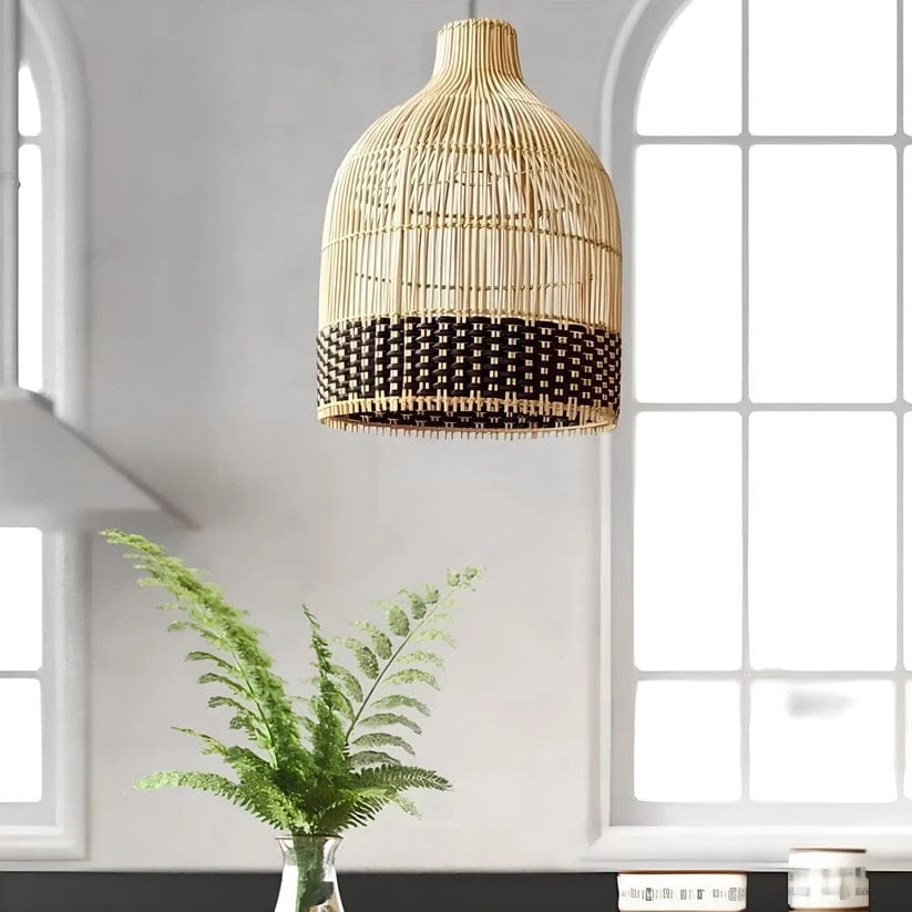 Hanging Light for Drawing Room | Cane Pendant Lamps