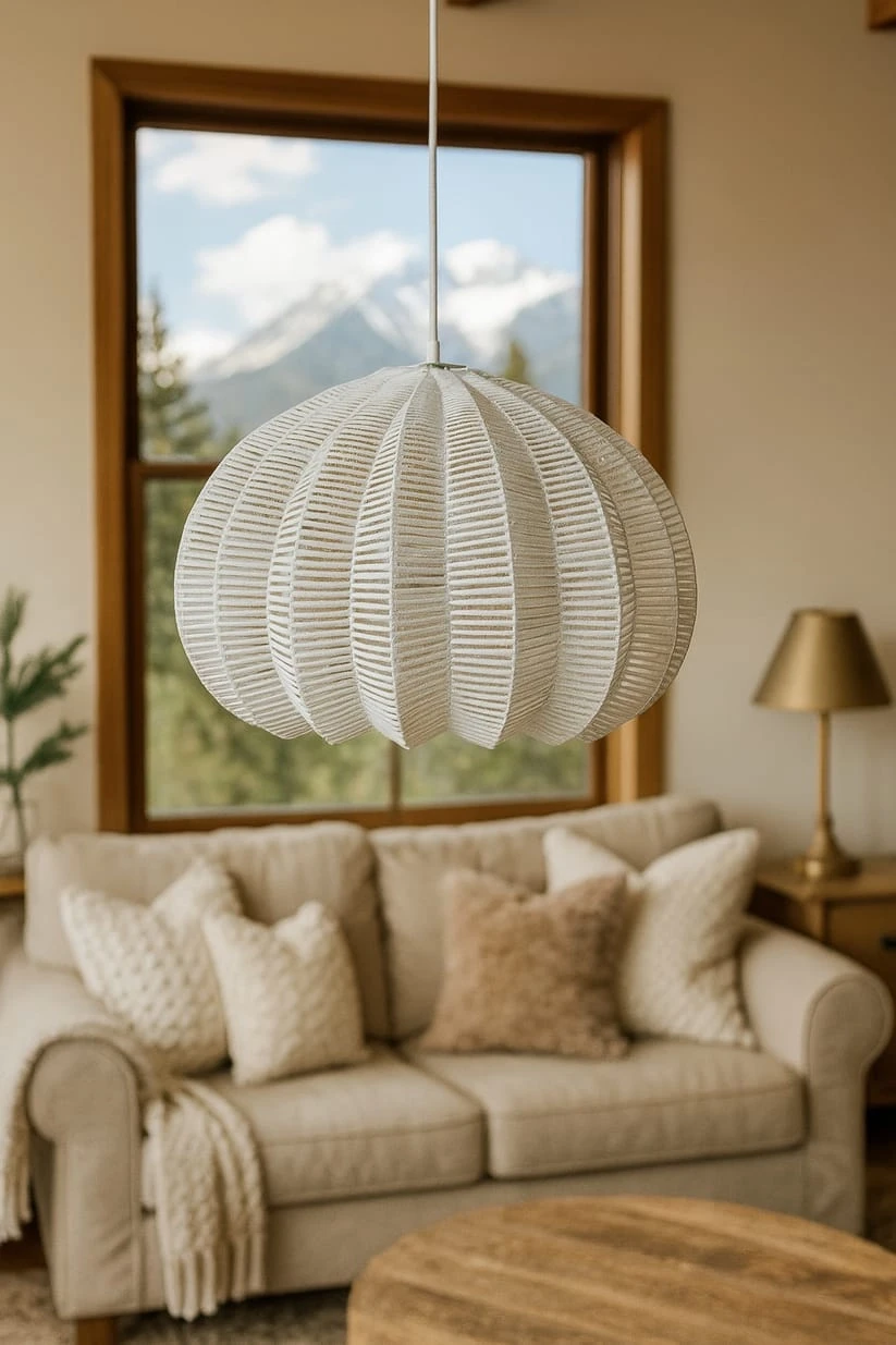 Hanging Light for Hallway | Rattan Pendant Lamp