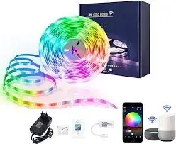 Led Strip Lights Kit Color Changing 5050 RGB 300 LEDs Light Strips with 16 Colour (40 Meter)