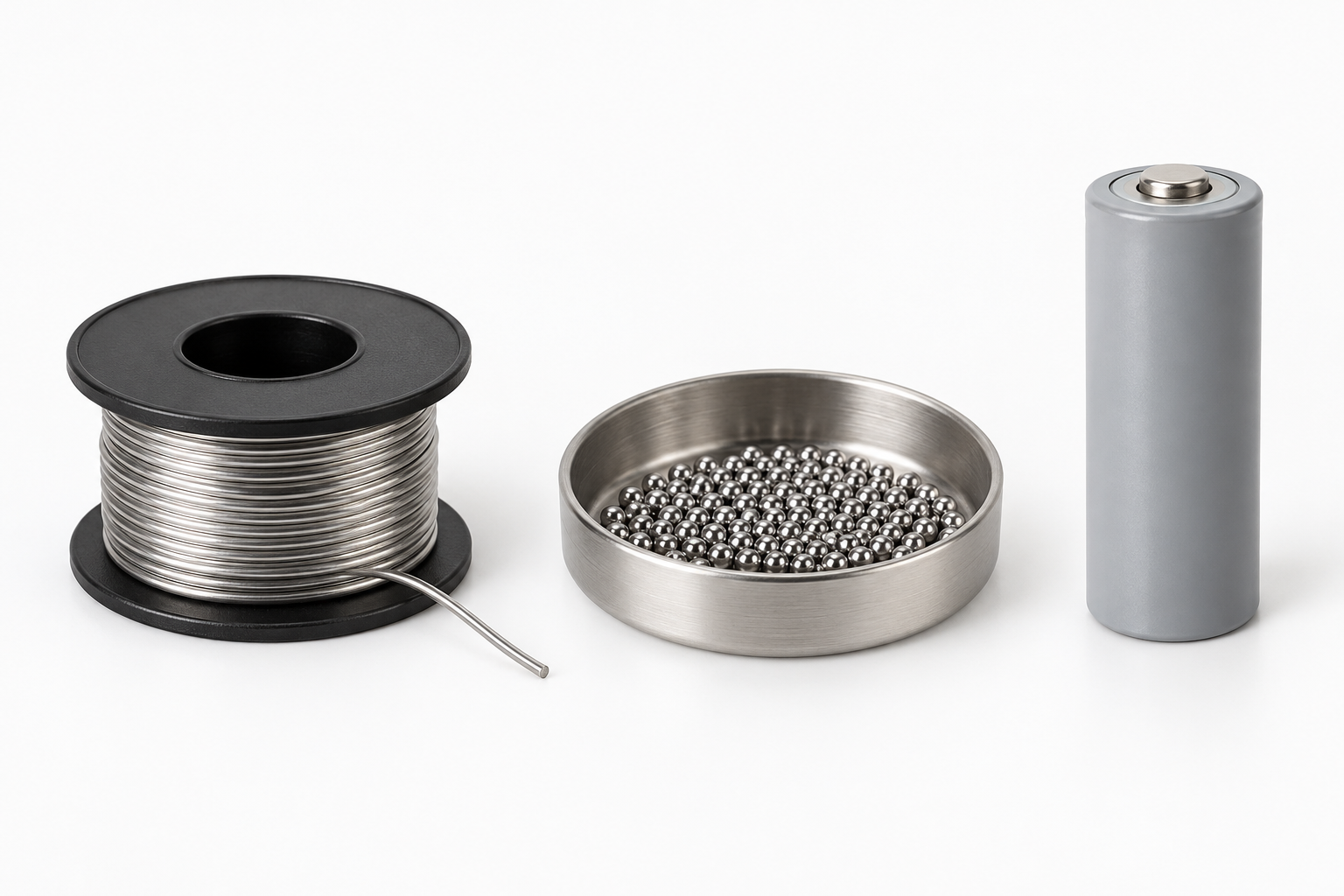 Solder Ball, Wire & Battery