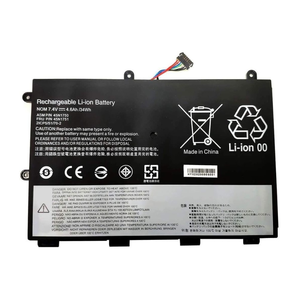 Compatible Battery for Lenovo 45N1748 – 45N1751, 45N1749, ThinkPad YOGA 11E 20D9-9000PAU Laptops (4400mAh,-4Cell)