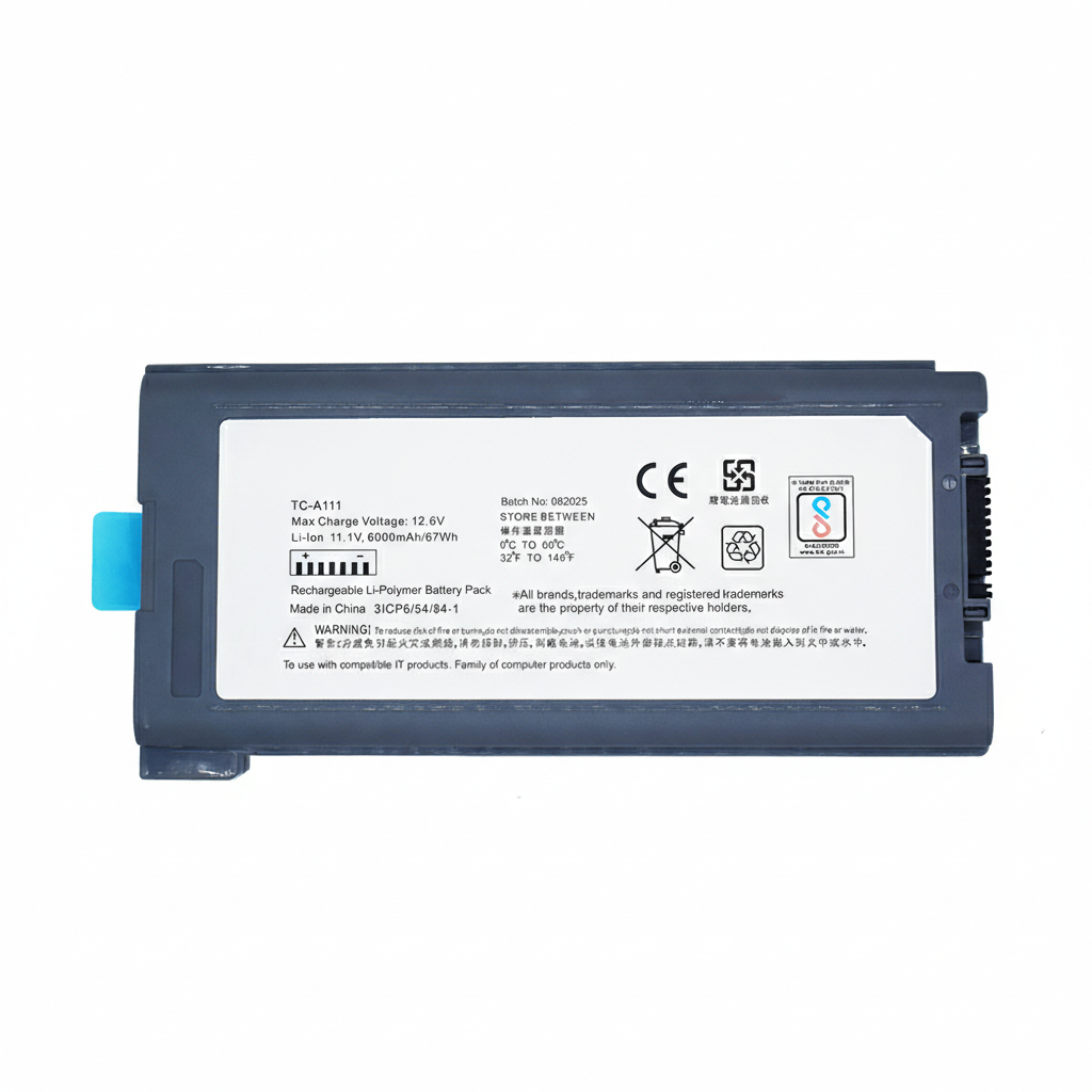 Panasonic Laptop Battery 6000mAh, 9-Cell High Quality Compatible for Panasonic CF30 – Toughbook CF-30, CF-31, & CF-53 Series Laptops