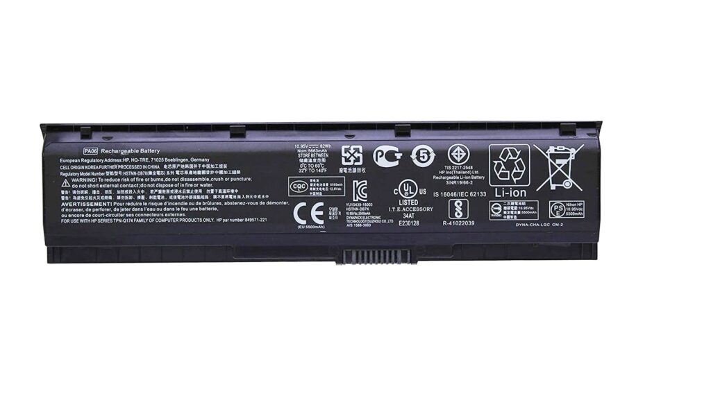 HP Laptop Battery 4400mAh, 6-Cel High Quality Compatible for HP PA06 – HSTNN-DB7K, PA06062 Laptop