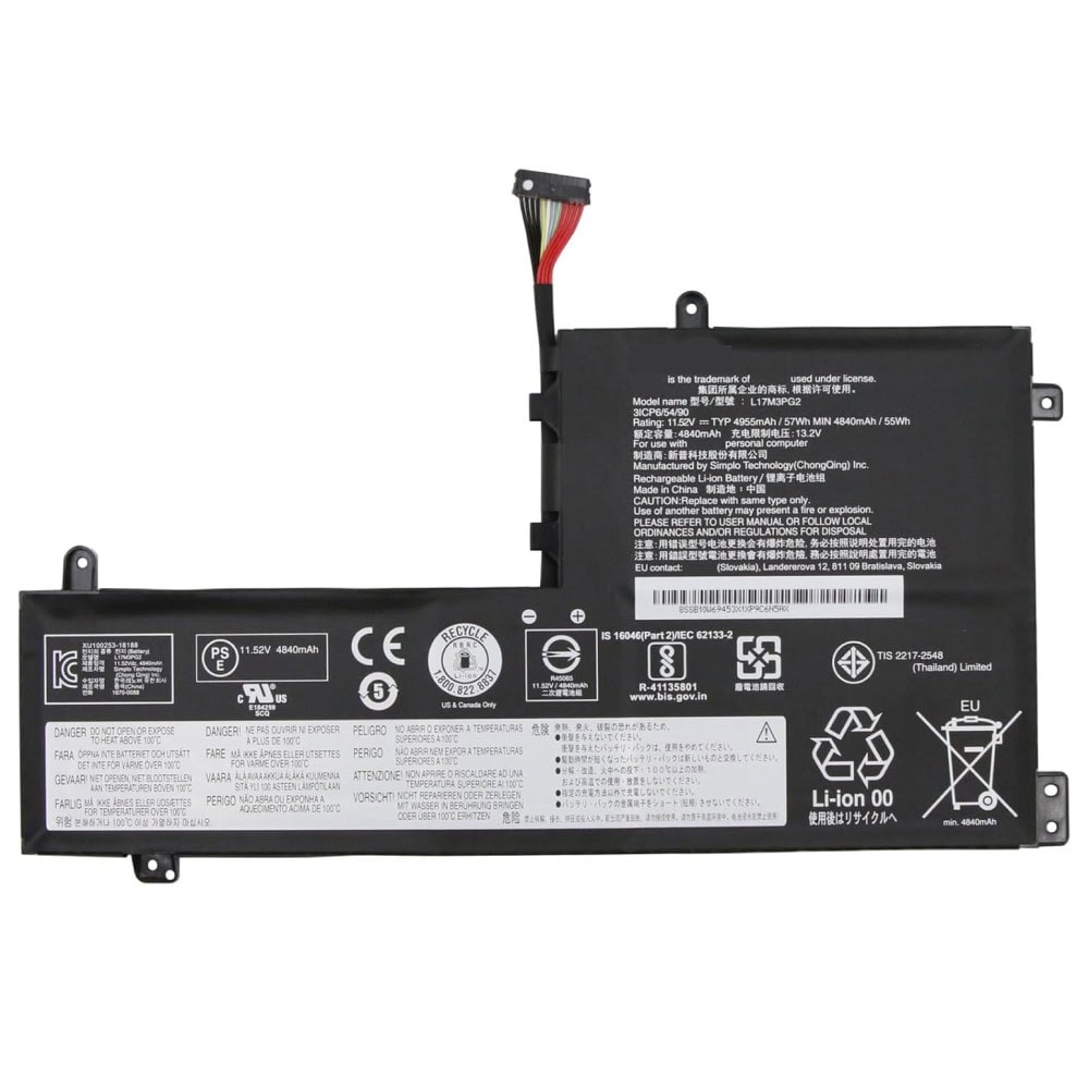 Battery for Lenovo L17M3PG2 – Lenovo Legion Y7000, Y740-15IRHG Series Laptops (Long Cable, 4800mAh, 3-Cell)