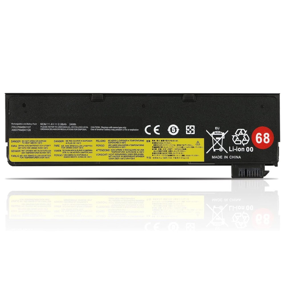 Compatible Battery for Lenovo X240 / T440 Slim – 68, Lenovo ThinkPad X250, X260, X270, T450, T450S, T460, T460P, T470P, T550, T560, W550, W550S, L450, L460, P50S, A275, K2450, K21-80 Laptops (1950mAh, 3-Cell)