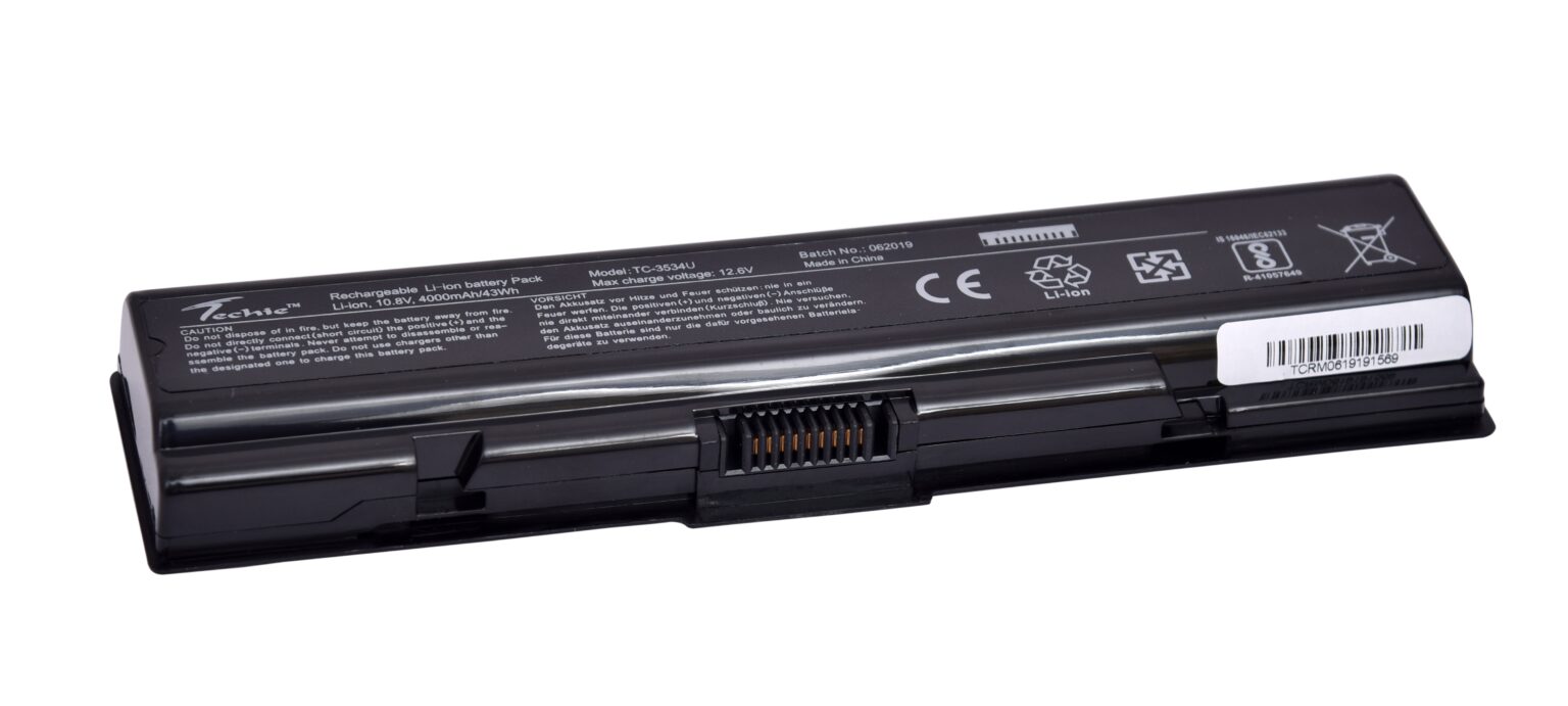 Compatible Battery for Toshiba PA3534U-1BAS – PA3535U-1BAS, PA3682U-1BRS, PA3534U-1BRS Laptops (4000mAh, 6-Cell)