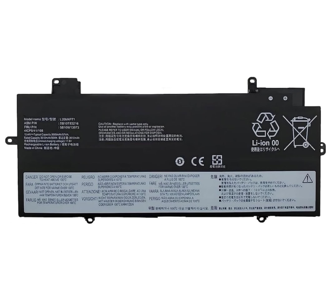 LENOVO Laptop Battery 3200mAh, 4-Cell High Quality For LENOVO L20C4P71, ThinkPad X1 YOGA GEN 6, ThinkPad X1 YOGA GEN 7, ThinkPad X1 CARBON GEN 10 Series Laptops