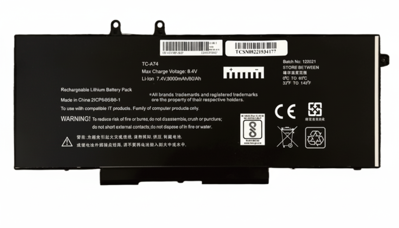 Compatible Battery for Dell 3541/4GVMP – Latitude 5400, 5401, 5500 Laptops (8000mAh, 4-Cell)