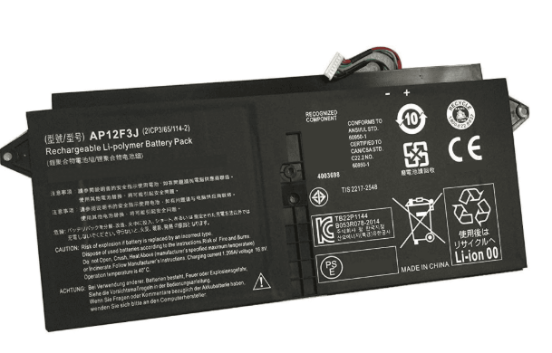 Acer Laptop Battery 5000mAh, 2-Cell High Quality for Acer AP12F3J – Aspire S7-391 Series Laptops