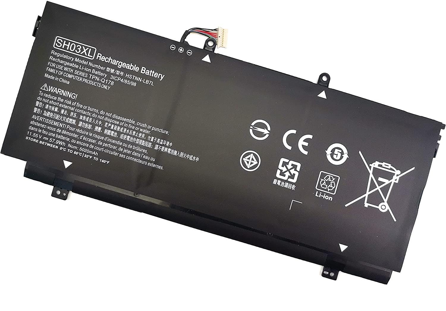 HP Laptop Battery 4200mAh, 3-Cell High Quality Compatible for HP SH03XL – 859356-855, HSTNN-LB7L, 859026-421 Laptops