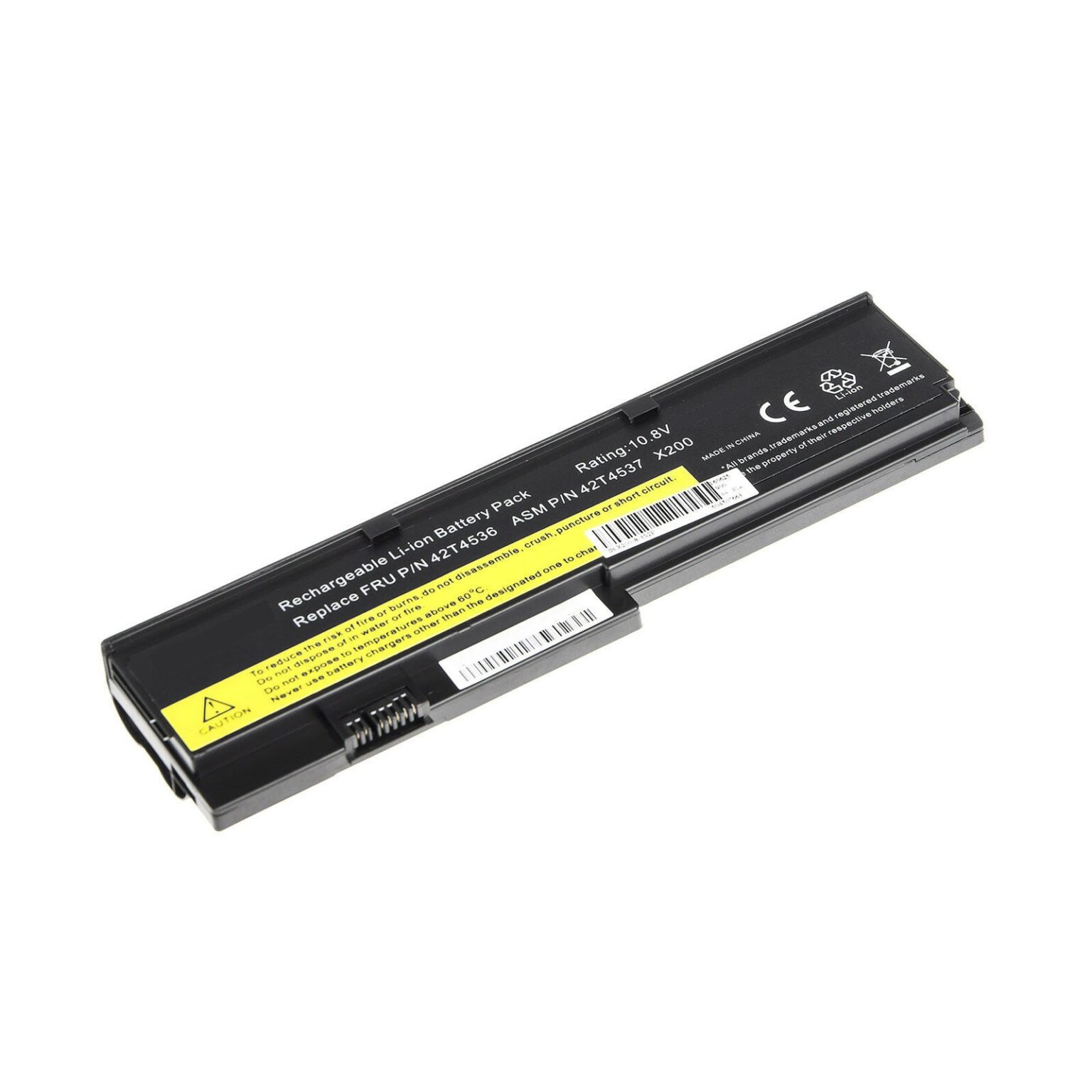 Compatible Battery Lenovo X200 – ThinkPad X200s, X201 Series Laptops (4000mAh, 6-Cell)