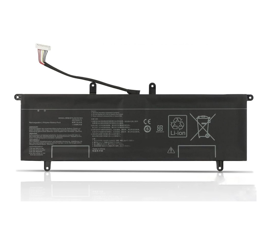 Battery for ASUS C41N1901, ZenBook DUO UX481FA, ZenBook DUO UX481FL Series (3400mAh, 4-Cell)