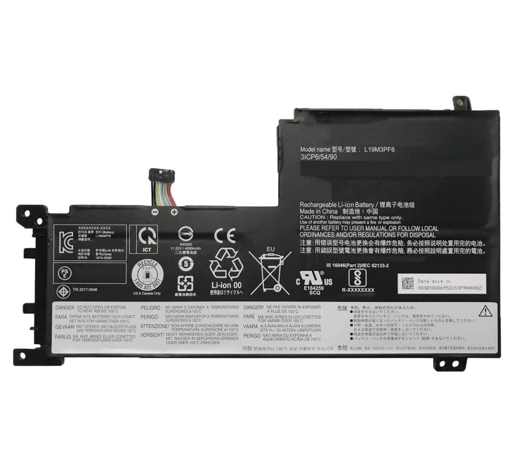Battery for Lenovo L19L3PF2 – Lenovo IdeaPad 5-15ALC05-82LN001YSC, K2JP, V1IX Laptops (4650mAh, 3-Cell)