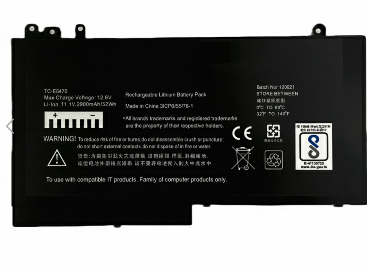 Compatible Battery for Dell E5470 – Latitude E5570, E5270, E5470 Laptops (2900mAh, 3-Cell)