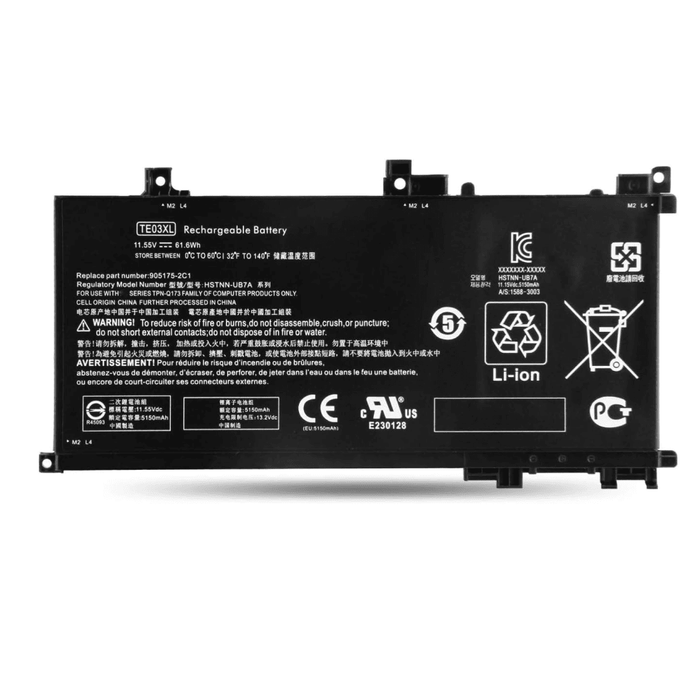 Compatible Battery for HP TE03XL – Omen 15-AX000NA, Pavilion 15-BC000NE Laptop (4000mAh, 3-Cell)