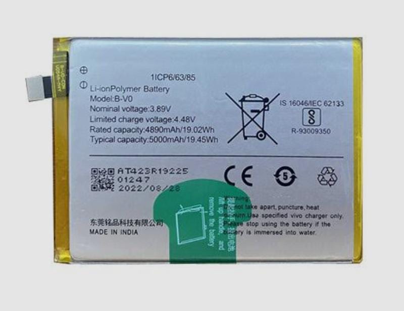 Vivo Z6 5g B-V0 Battery 100% Care Original