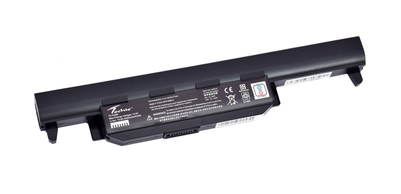 Compatible Battery for Asus K55 – A41-K55, A32-K55, A33-K55 Laptops (4000mAh, 6-Cell)