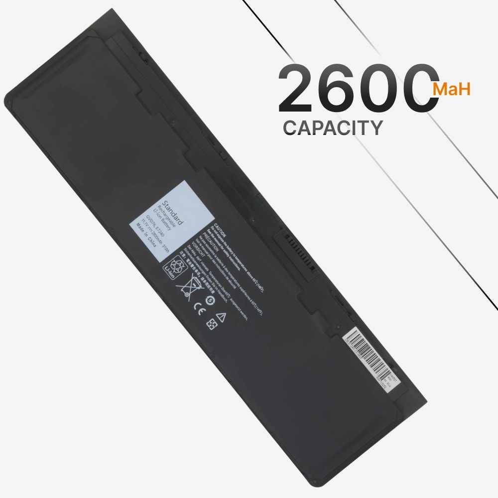 Compatible Battery for Dell 7240 – Latitude E7240, E7250 Laptops (2600mAh, 3-Cell)