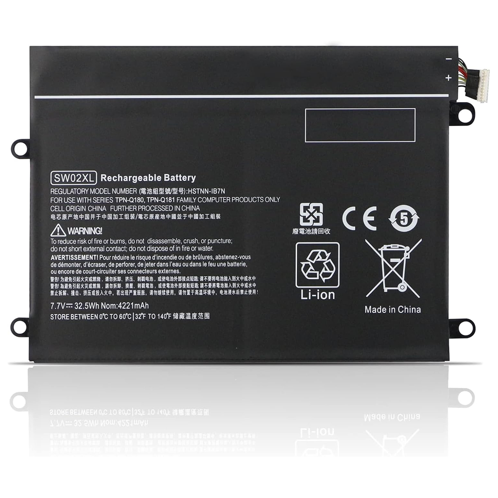HP Laptop Battery 4000mAh, 2-Cell High Quality Compatible for HP SW02XL – Notebook X2 10-P0, Notebook X2 10-P0xx Series Laptops