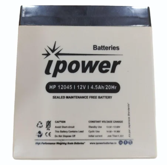 iPower HP12045 12V 4.5Ah SMF Battery