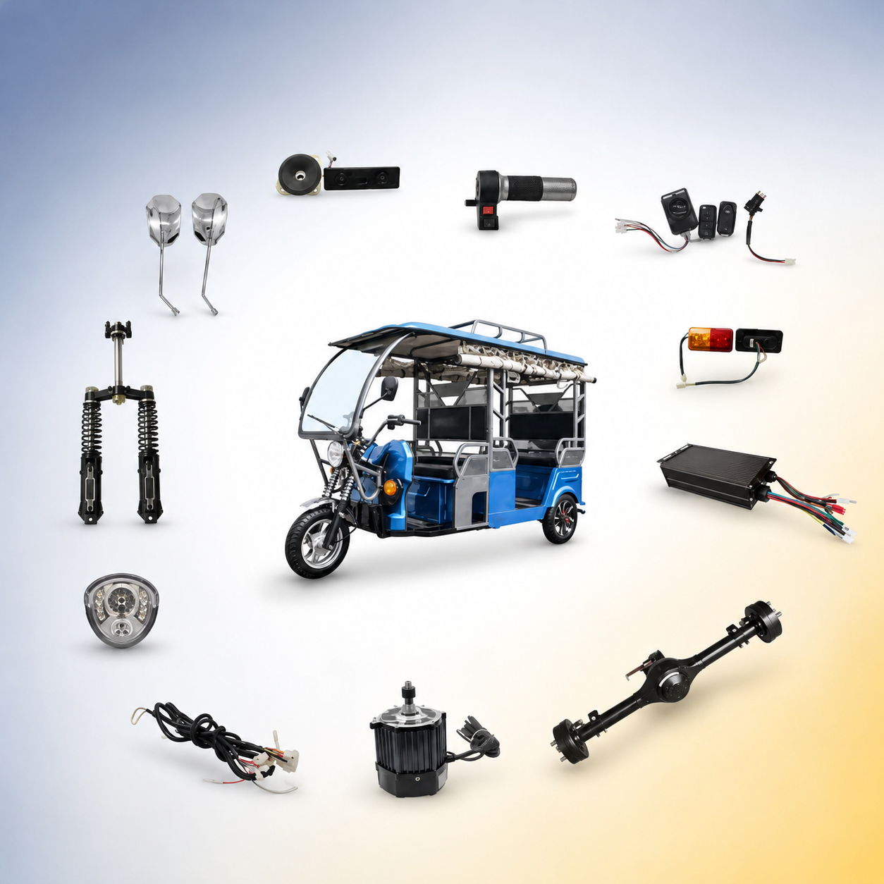 Battery Rickshwa Parts